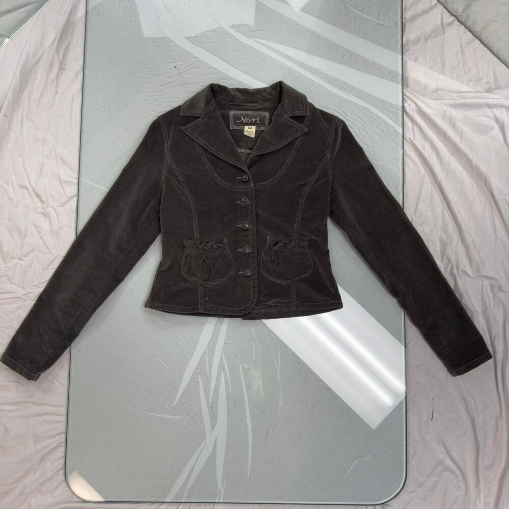 Gray Corduroy Blazer Jacket